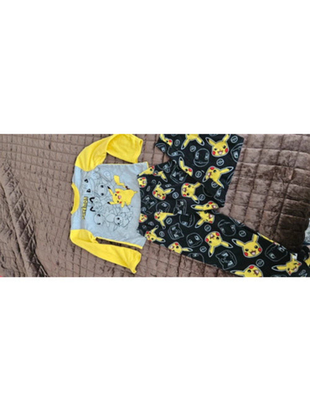 Pokemon Kids' Size 8 Two-Piece Pajama Set with Pikachu Design